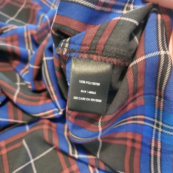 NWT Torrid West Madison Blue Plaid Blouse Button Front Size 4/26 Women's Ret $49 - Picture 7 of 9